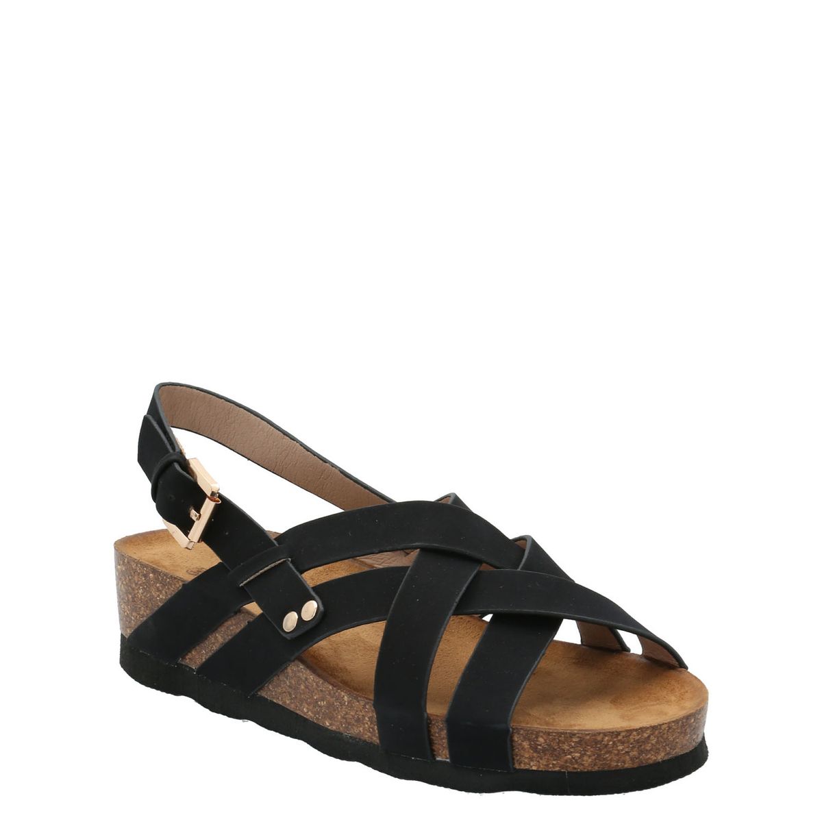 AZALEIA - Sandalia Mujer Gennaro Negro AZALEIA