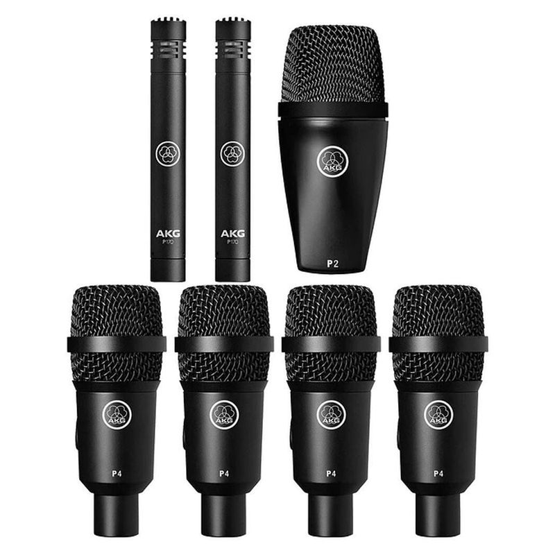 AKG - Set 7 Microfonos Dinamicos para Bateria AKG Drum Set Session I