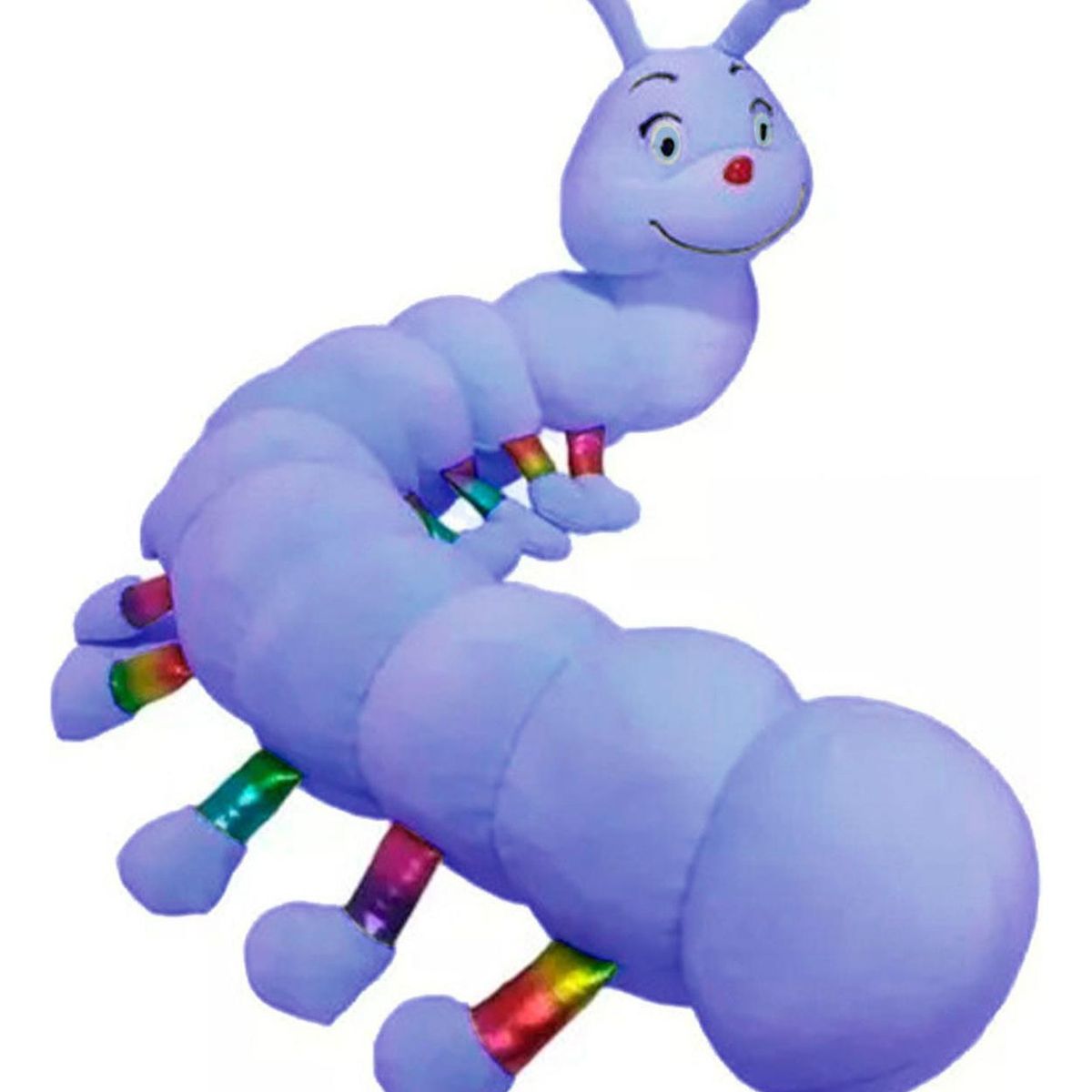 GENERICO - Cuncuna Gusano Peluche Acolchado Suave - 80cm - Lila