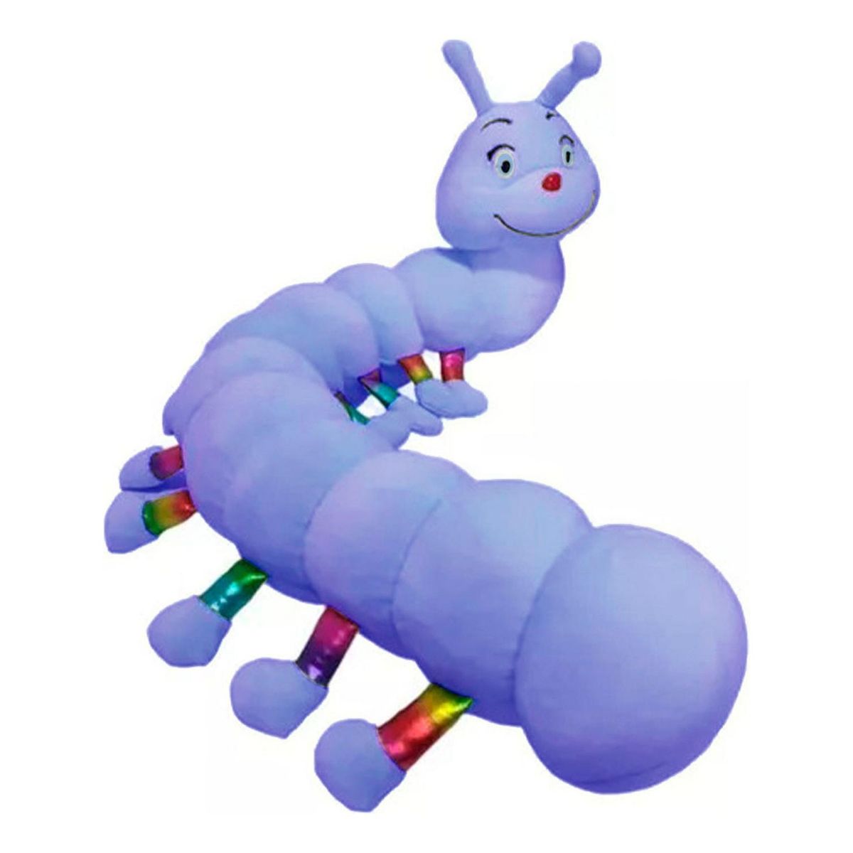 GENERICO - Cuncuna Gusano Peluche Acolchado Suave - 80cm - Lila