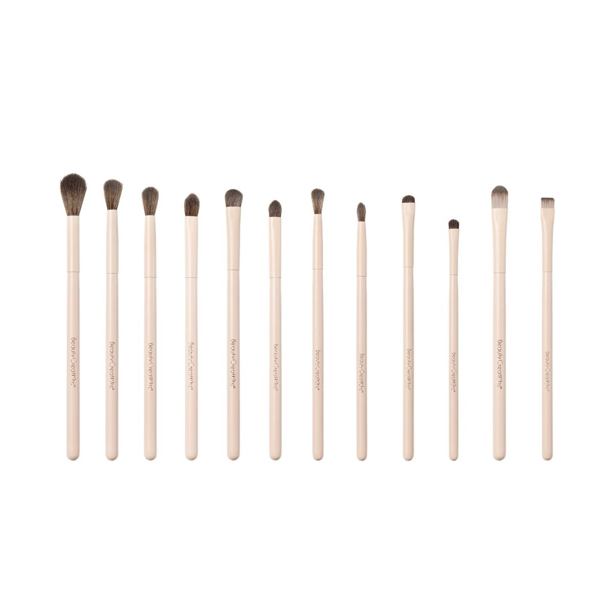 BEAUTY CREATIONS - Set de 12 brochas para ojos Nude X
