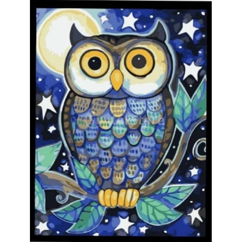 GENERICO - Kit Diamond Painting Pintura De Diamante - Buho 32