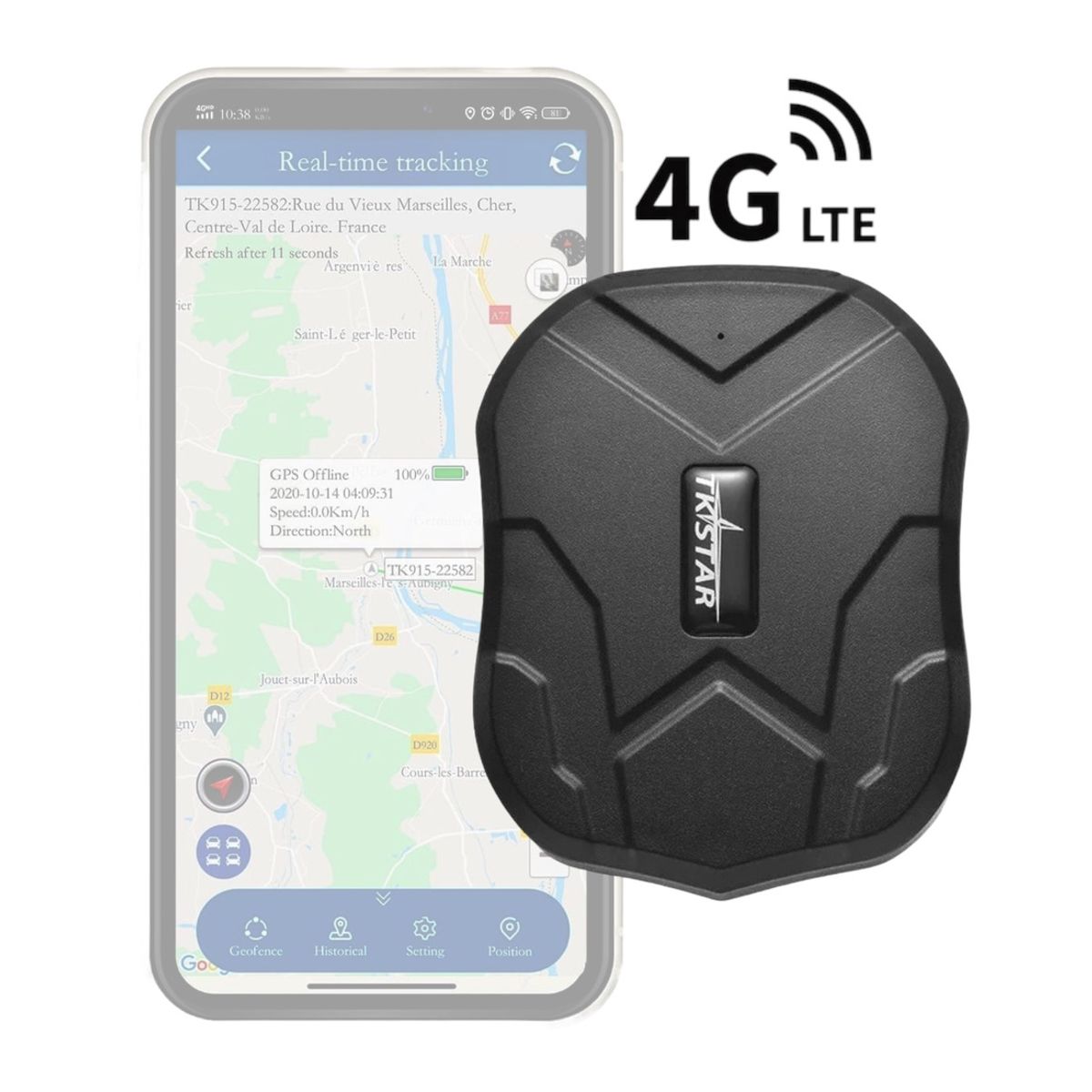 TKSTAR - GPS TRACKER TK905 4G PORTATIL AUTO HOMOLOGADO + 2 CHIP TKSTAR