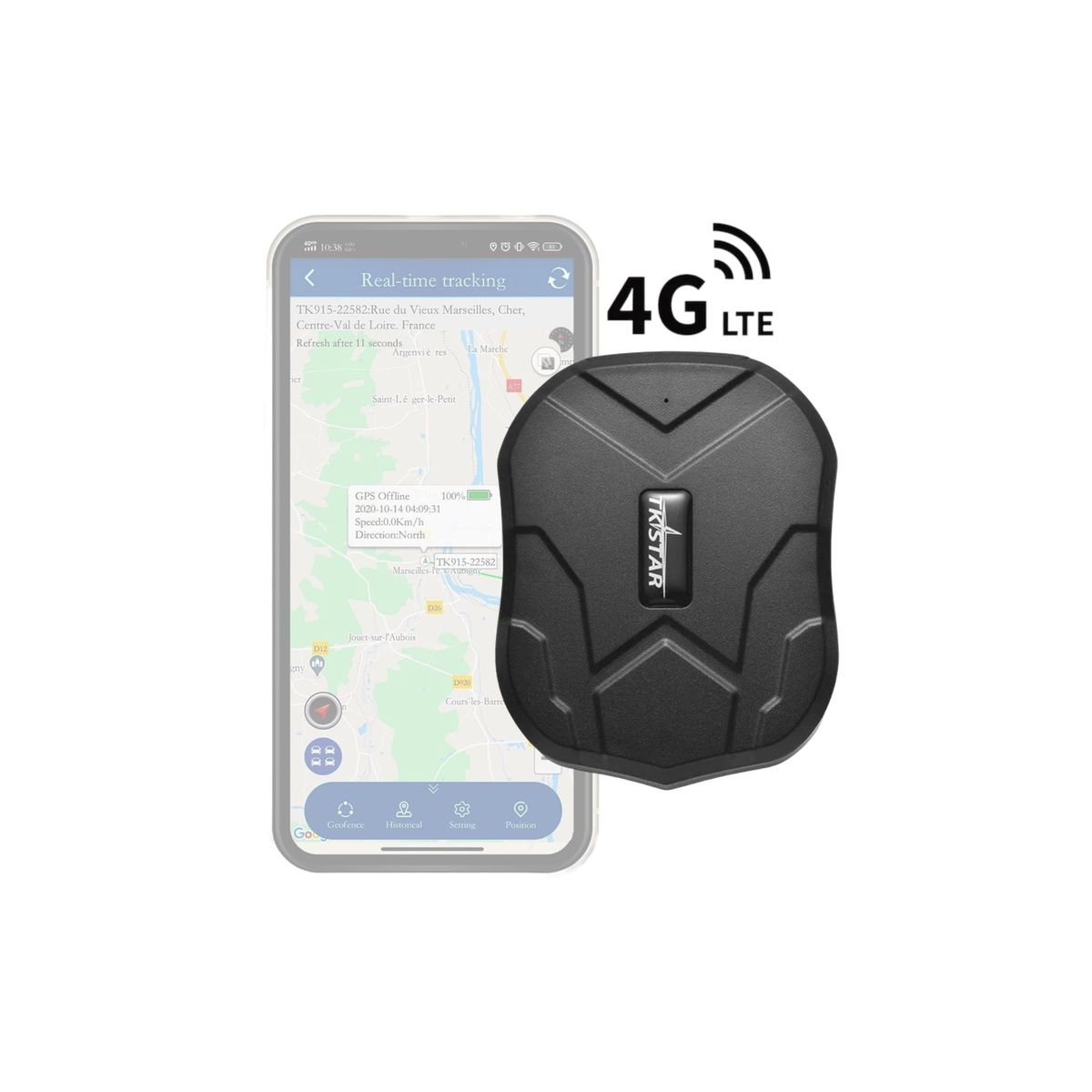 TKSTAR - GPS TRACKER TK905 4G PORTATIL AUTO HOMOLOGADO + 2 CHIP TKSTAR