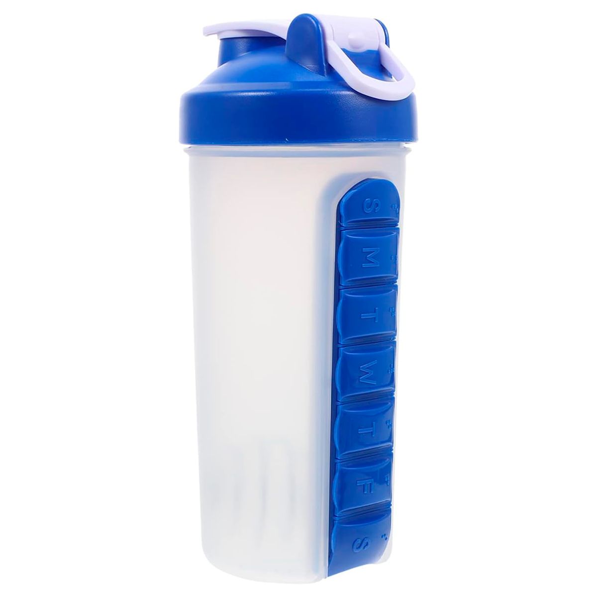 ONEDER - Botella De Agua Pastillero Organizador Pastilleros Semanales Azul