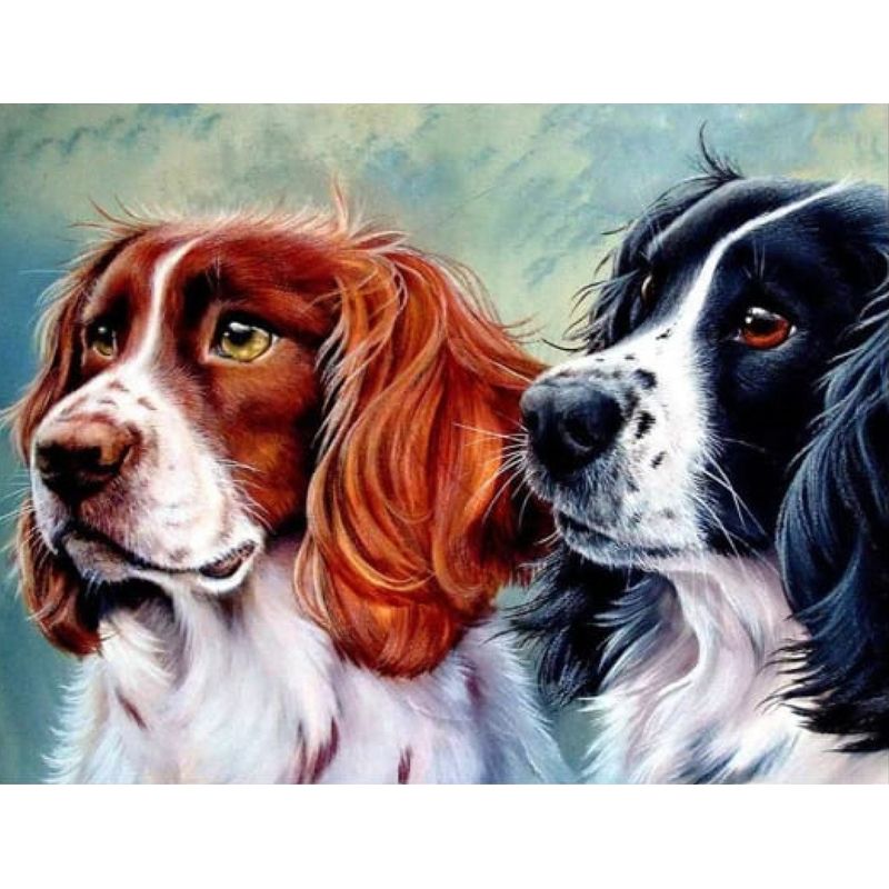 GENERICO - Kit Diamond Painting Pintura De Diamante - Perros Cod23