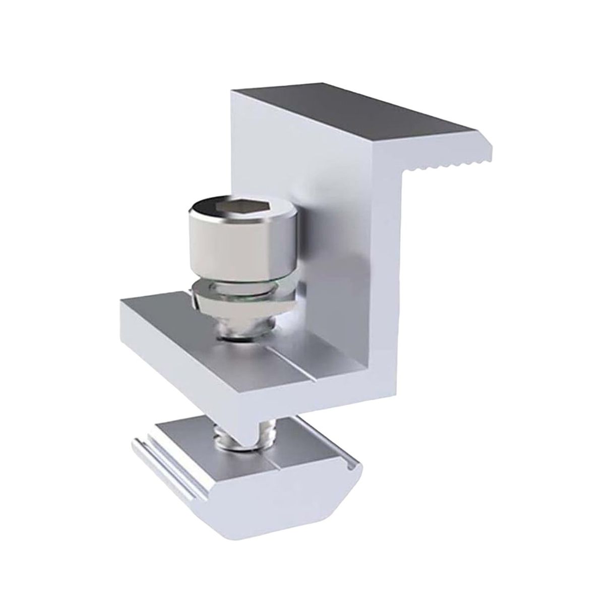 SOLIOT - Pack 10 Abrazaderas Final Panel Solar 40mm