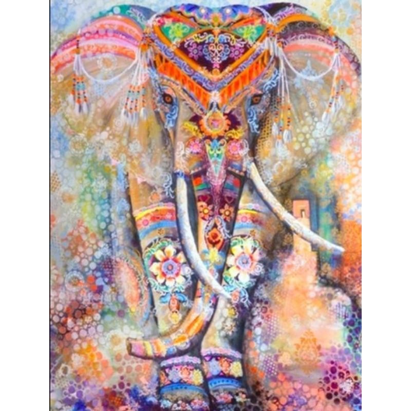 GENERICO - Kit Diamond Painting Pintura De Diamante - Elefante Cod20