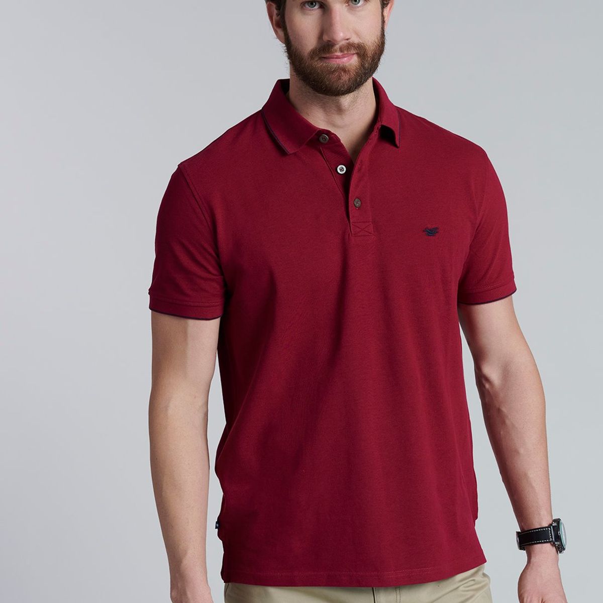 FEROUCH - Polera Polo Washington Rojo Ferouch