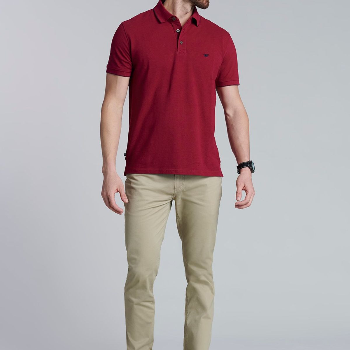 FEROUCH - Polera Polo Washington Rojo Ferouch