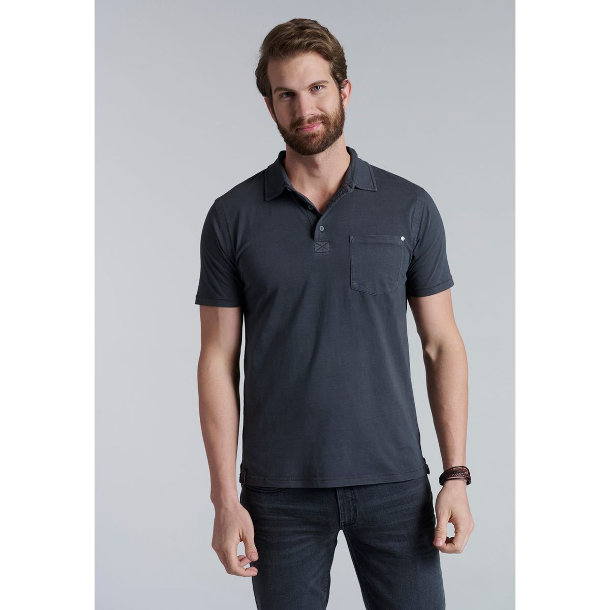 FEROUCH - Polera Polo Orlando Gris Ferouch