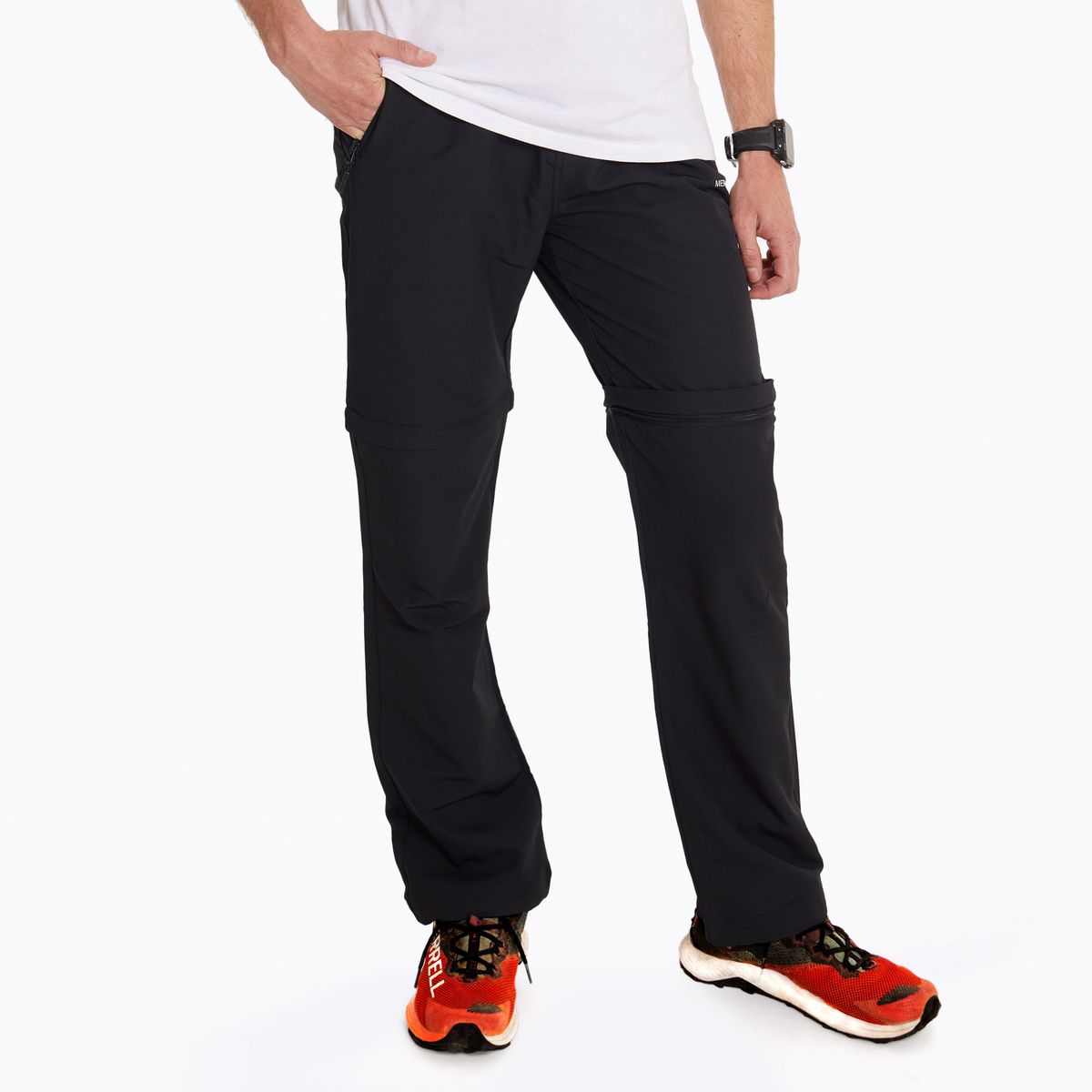 MERRELL - Pantalón convertible Hombre Sabino Negro MERRELL