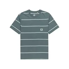 ELEMENT - Polera Manga Corta Hombre Basic PStrpes Celeste