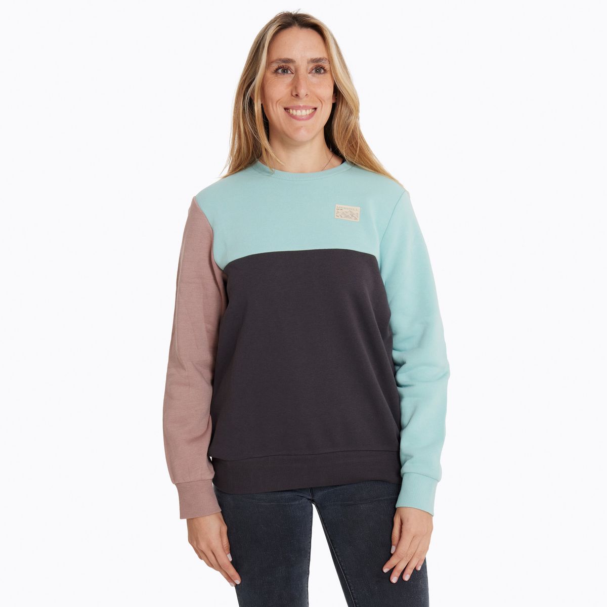 MERRELL - Polerón Mujer Smith Sweatshirt Celeste MERRELL