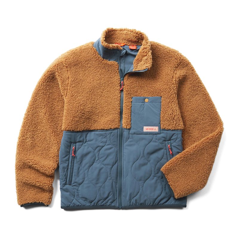 MERRELL - Polar Hombre Sherpa Mixup Jacket Mostaza MERRELL.