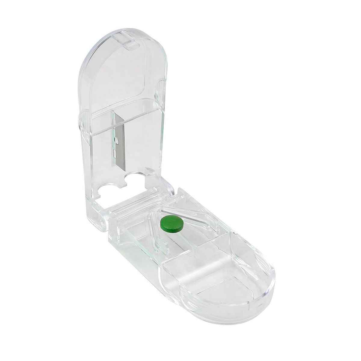 ONEDER - Pastillero Organizador Cortador Divisor Dosificador Pastilla Blanco