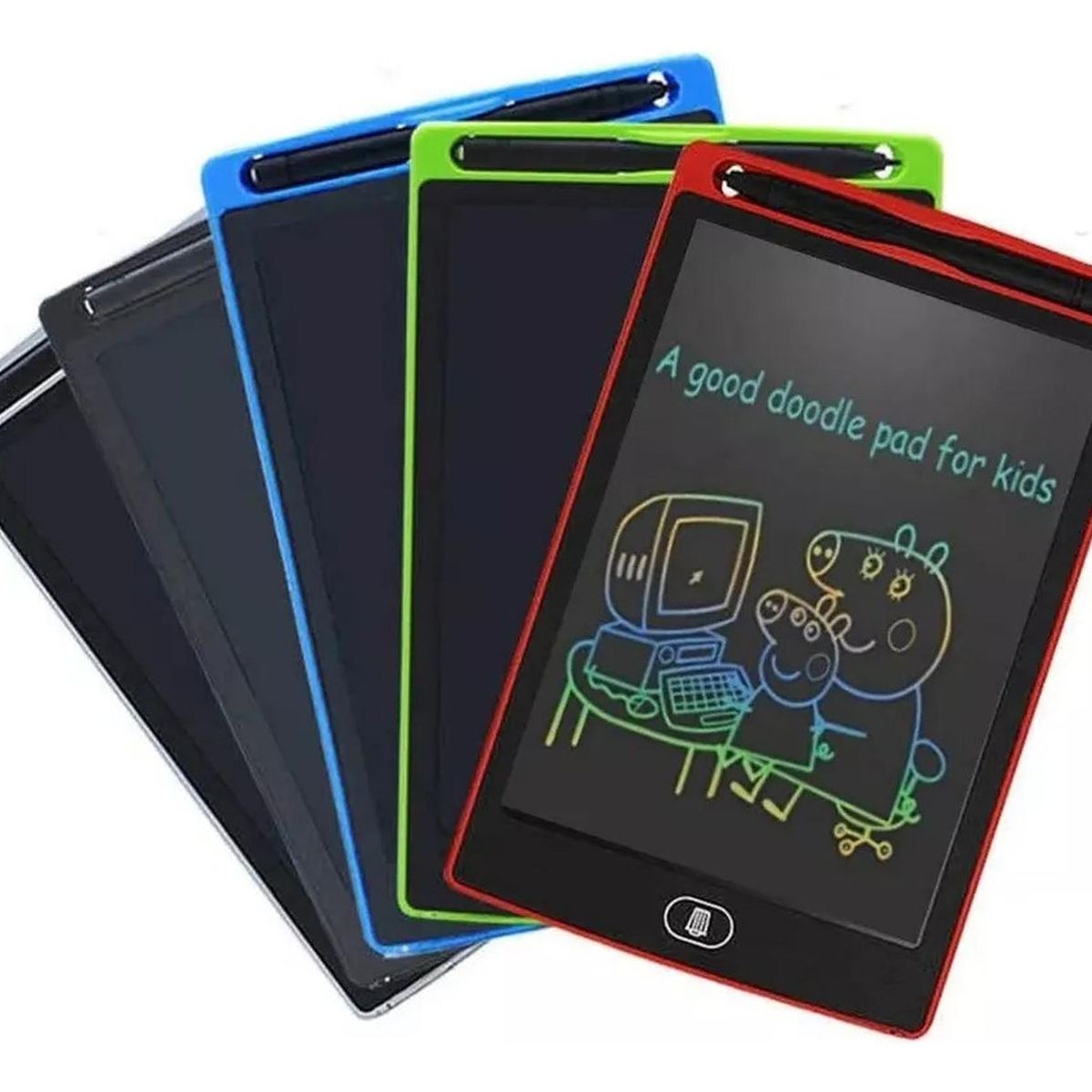 GENERICO - Pizarra Mágica Anotador Dibujo Con Lapiz 8.5pulgada - Negro