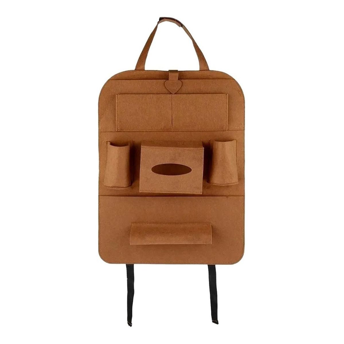 GENERICO - Bolso Organizador Para Asiento Trasero De Auto - Cafe