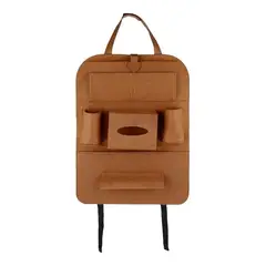 GENERICO - Bolso Organizador Para Asiento Trasero De Auto - Cafe
