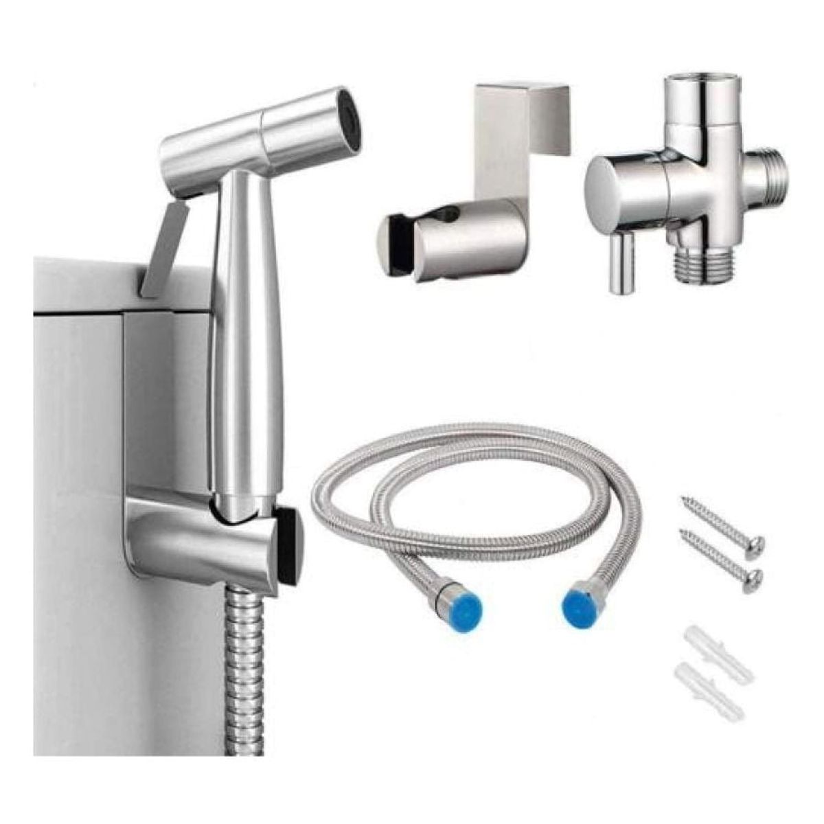 GENERICO - Kit Ducha Rociador Bidet Para Inodoro Boquilla Pulverizador