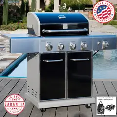 KENMORE - Parrilla a gas 4Q + Sellador lateral + Set asado + Garras