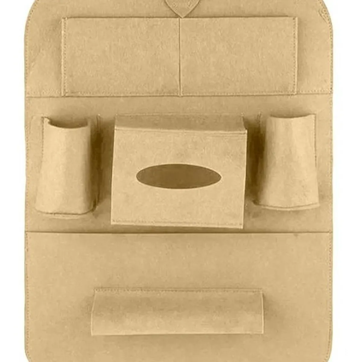 GENERICO - Bolso Organizador Para Asiento Trasero De Auto - Beige