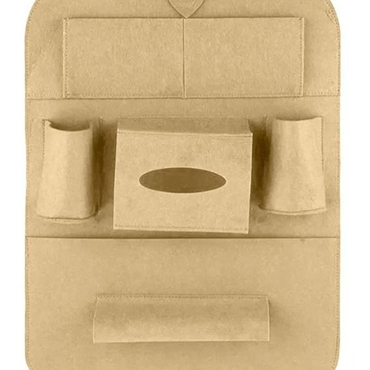 GENERICO - Bolso Organizador Para Asiento Trasero De Auto - Beige