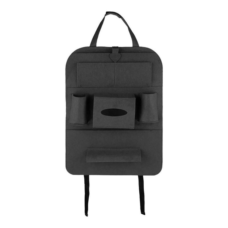 GENERICO - Bolso Organizador Para Asiento Trasero De Auto - Gris