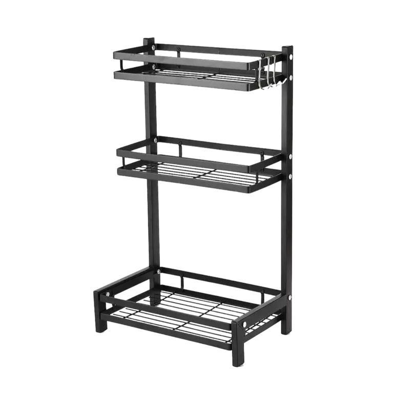 IMPORTCLICK - Organizador 3 Niveles Metálico Cocina Negro IMPORTCLICK