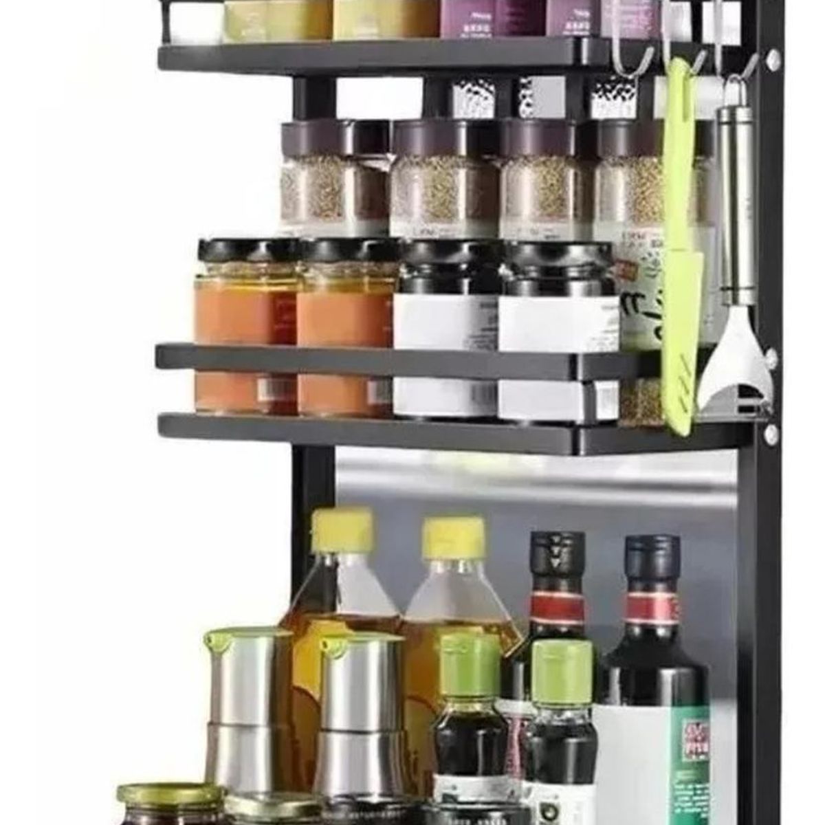 IMPORTCLICK - Organizador 3 Niveles Metálico Cocina Negro IMPORTCLICK