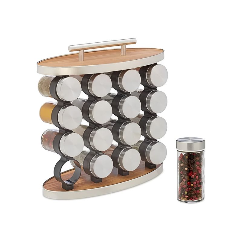 IMPORTCLICK - Set Especiero Condimentero Cocina 16 Frascos IMPORTCLICK