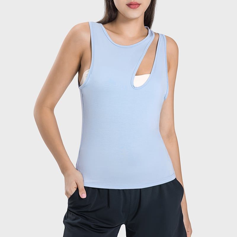 RURUTOTO - Polera Sin Mangas Training Tank Mujer Negro