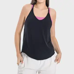 RURUTOTO - Polera Pabilo Deportiva Mujer Negro_.
