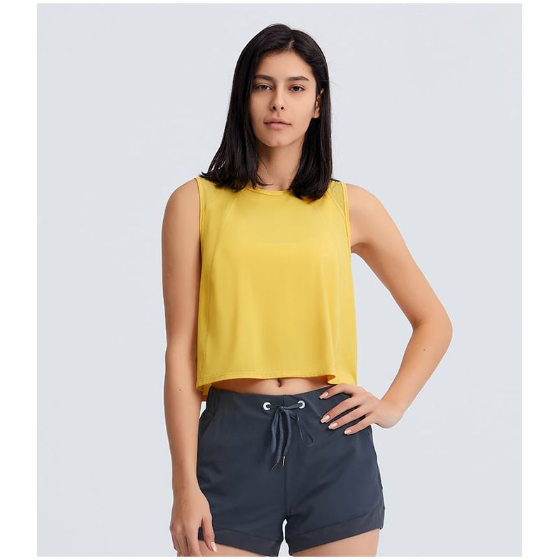 RURUTOTO - Camiseta sin mangas atlética para Mujer Negro