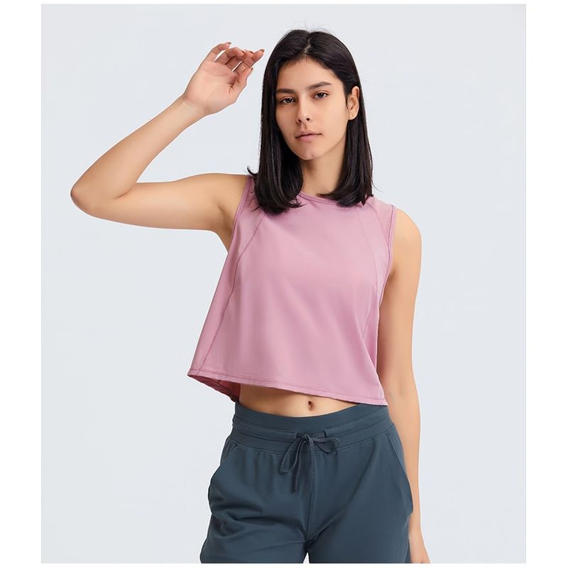 RURUTOTO - Camiseta sin mangas atlética para Mujer Negro