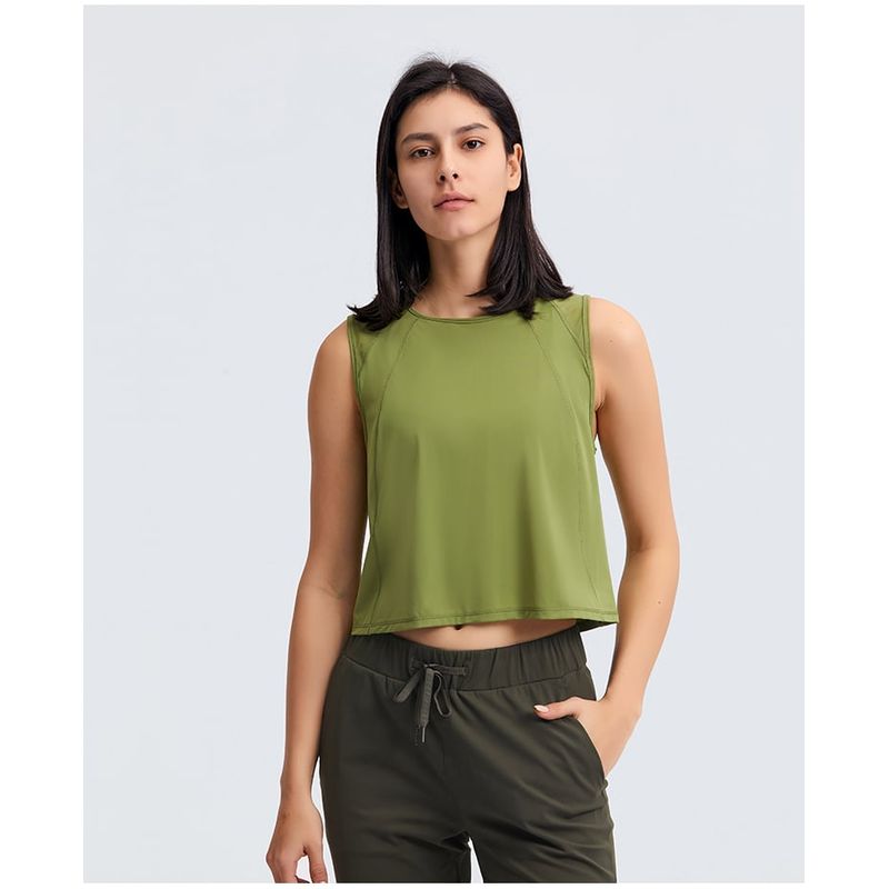 RURUTOTO - Camiseta sin mangas atlética para Mujer Negro