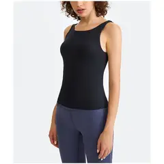 RURUTOTO - Peto Polera Deportiva Sin Mangas Mujer Negro