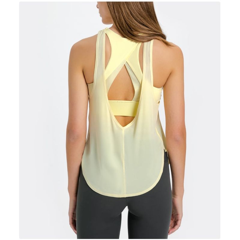 RURUTOTO - Polera Sin Mangas Con Brasier Training Tank Mujer Negro
