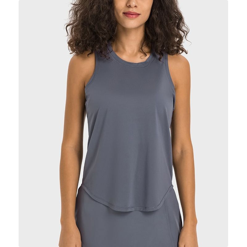 RURUTOTO - Polera Sin Mangas Deportiva Gym Mujer Negro