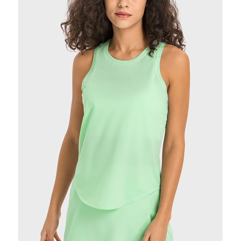 RURUTOTO - Polera Sin Mangas Deportiva Gym Mujer Negro