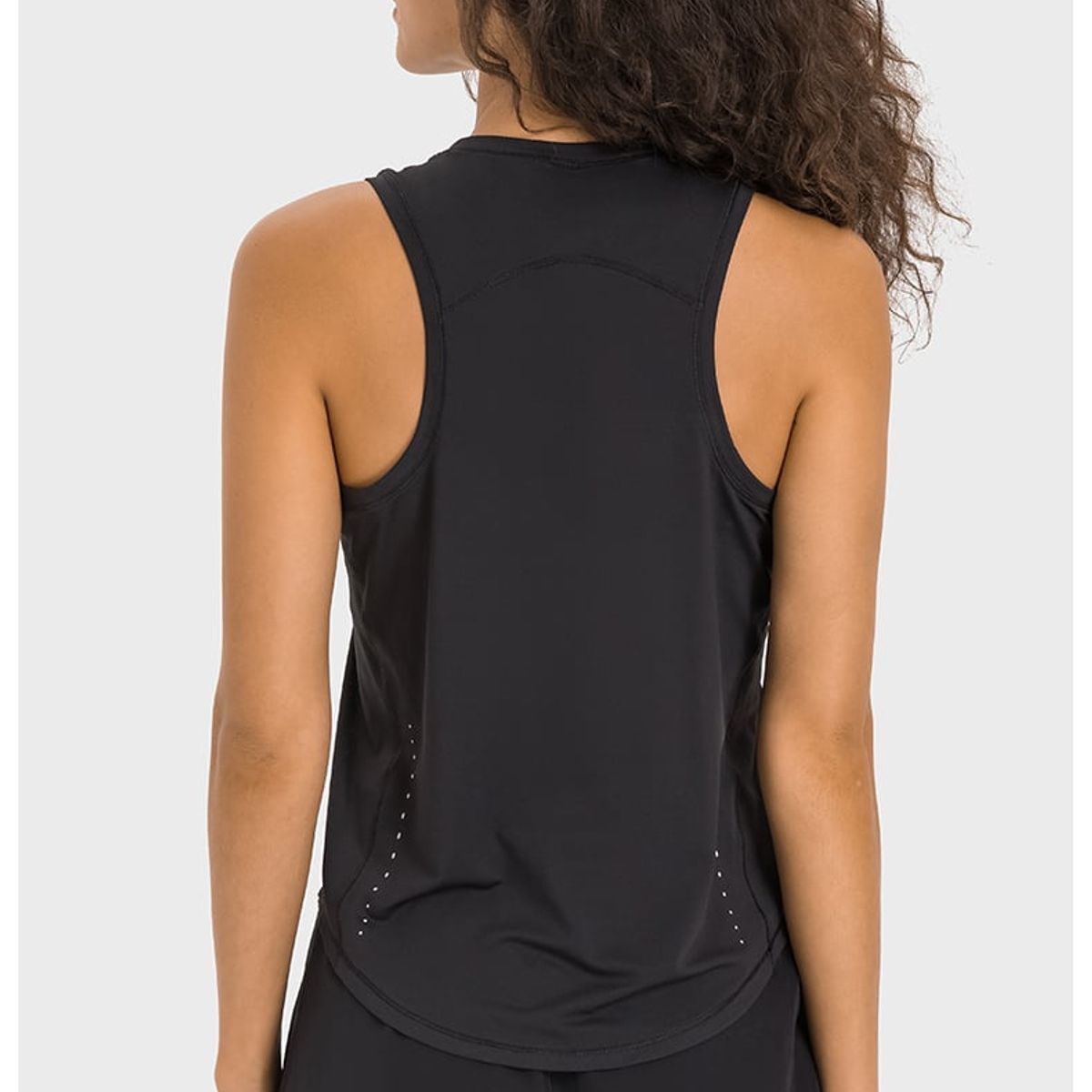 RURUTOTO - Polera Sin Mangas Deportiva Gym Mujer Negro