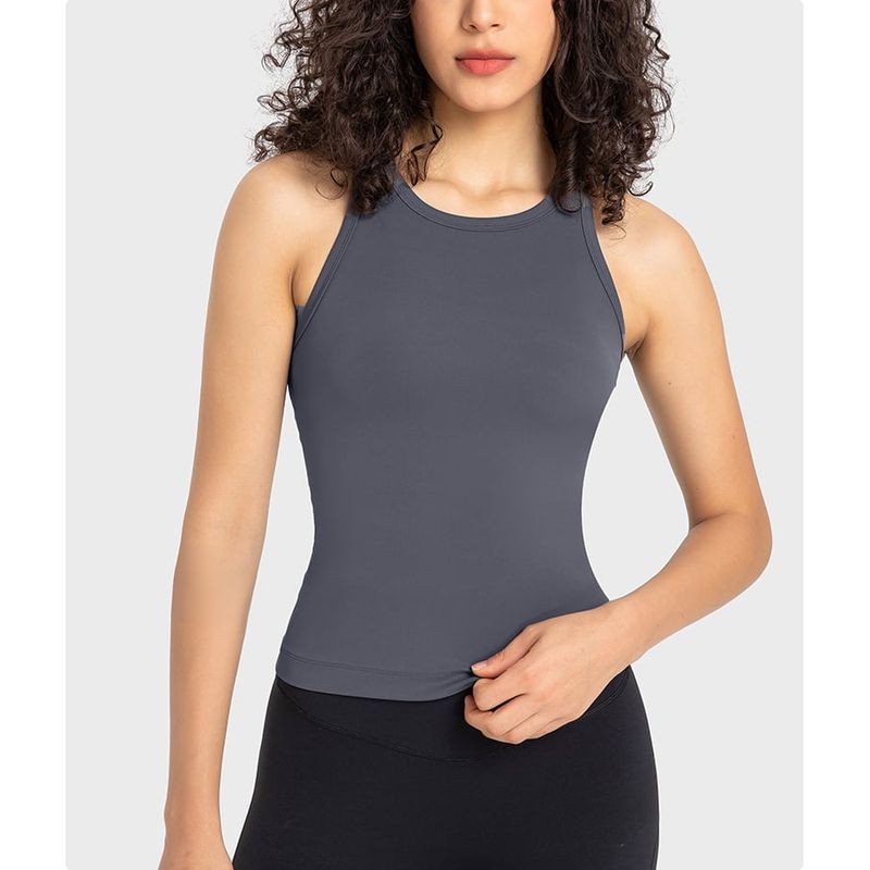 RURUTOTO - Polera Top Sin Mangas Mujer Negro