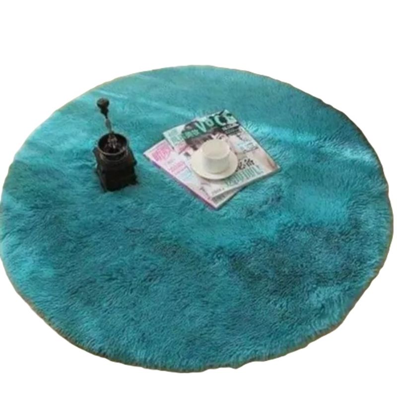 ANGELES DEL HOGAR - Alfombras peluda tipo Shaggy Redondas 150x150 cm Calipso