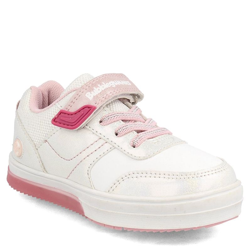 BUBBLE GUMMERS - Zapatilla Niña Bubblegummers Luces Neon Blanco-Rosado