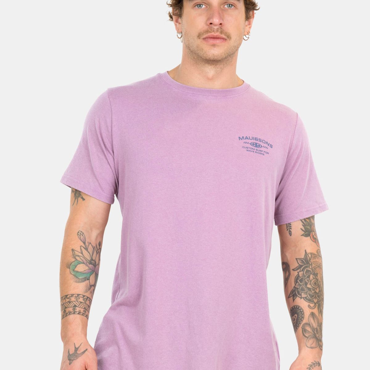 MAUI AND SONS - Polera MC Wave Rider Burdeo Hombre Maui And Sons