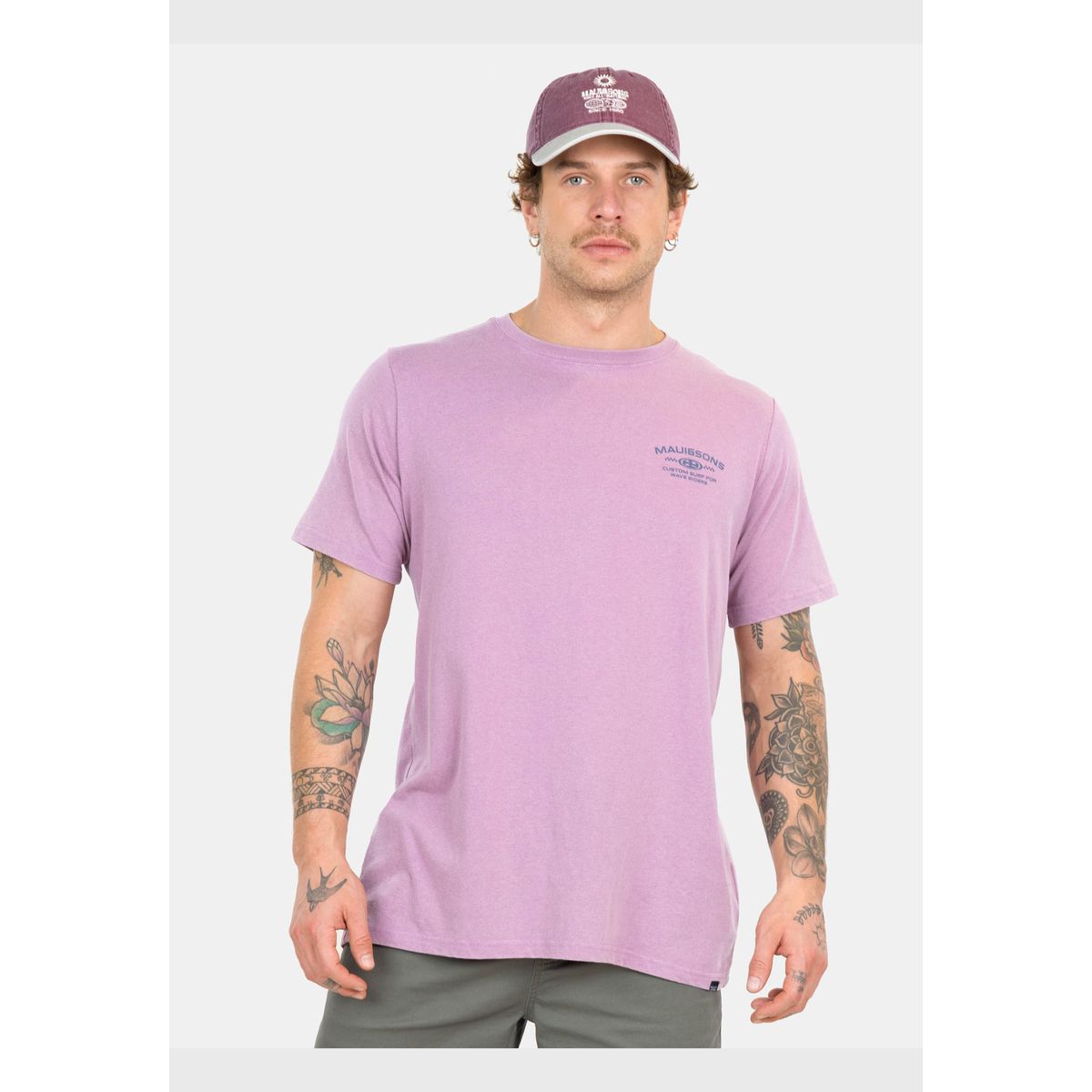 MAUI AND SONS - Polera MC Wave Rider Burdeo Hombre Maui And Sons