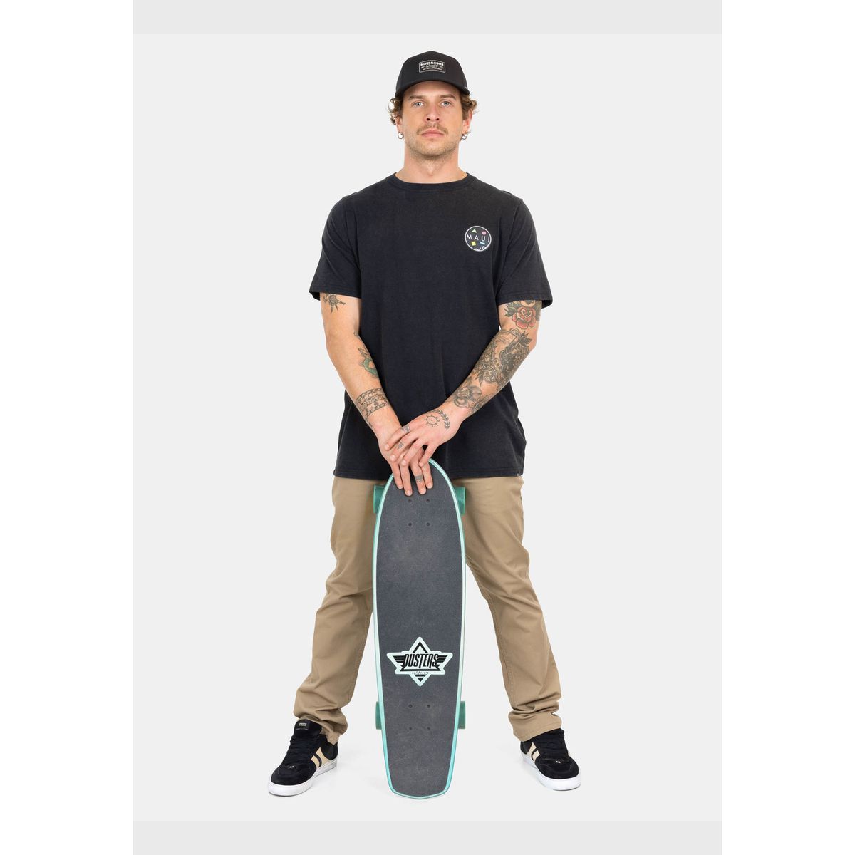 MAUI AND SONS - Polera MC Classic Shark Negro Hombre Maui And Sons