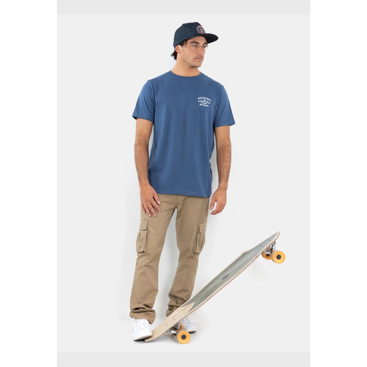 MAUI AND SONS - Polera MC Boarding Company Azul Hombre Maui And Sons