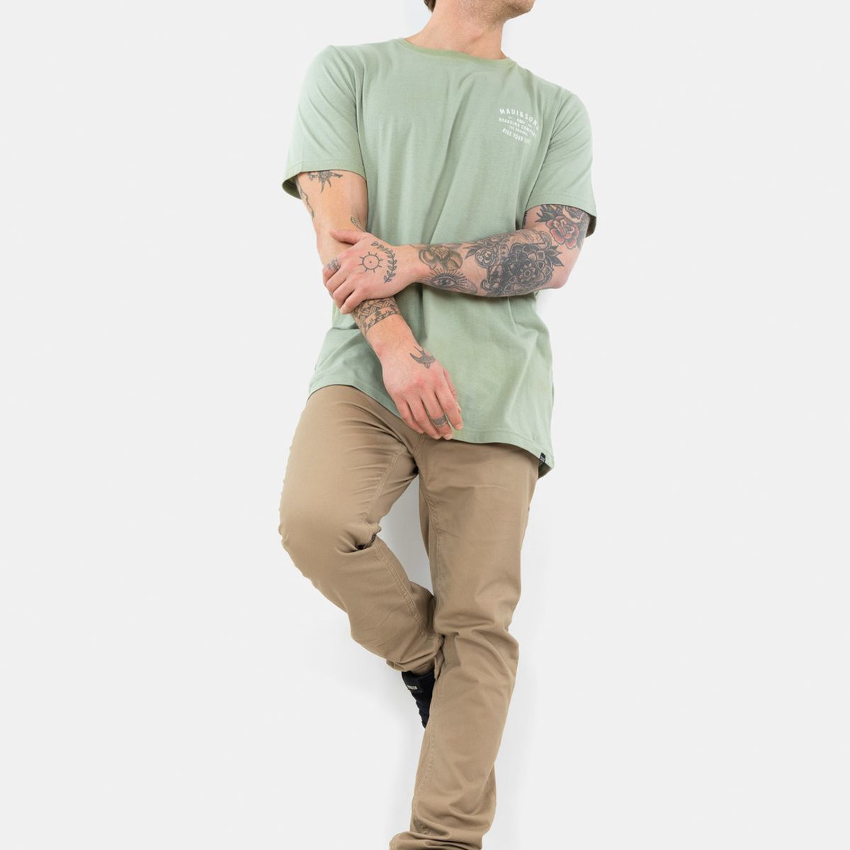 MAUI AND SONS - Polera MC Boarding Company Verde Hombre Maui And Sons