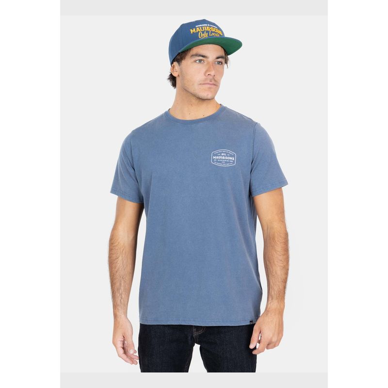 MAUI AND SONS - Polera MC Ryl Azul Hombre Maui And Sons